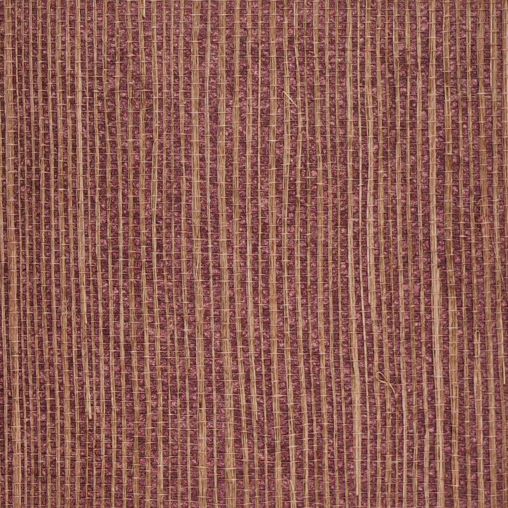 Burgundy Red Sisal Grasscloth Wallpaper for Room Walls