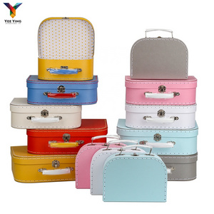 Free Samples Box Toy Baby Cardboard Paper Suitcase Customized Cardboard Paper Box Gift Packaging Suitcase with Handle