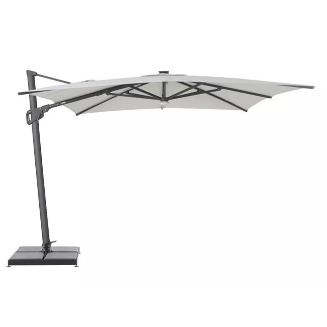 YEETEX high-end customized 10 foot square umbrella LED light patio umbrella with sunscreen LED solar energy