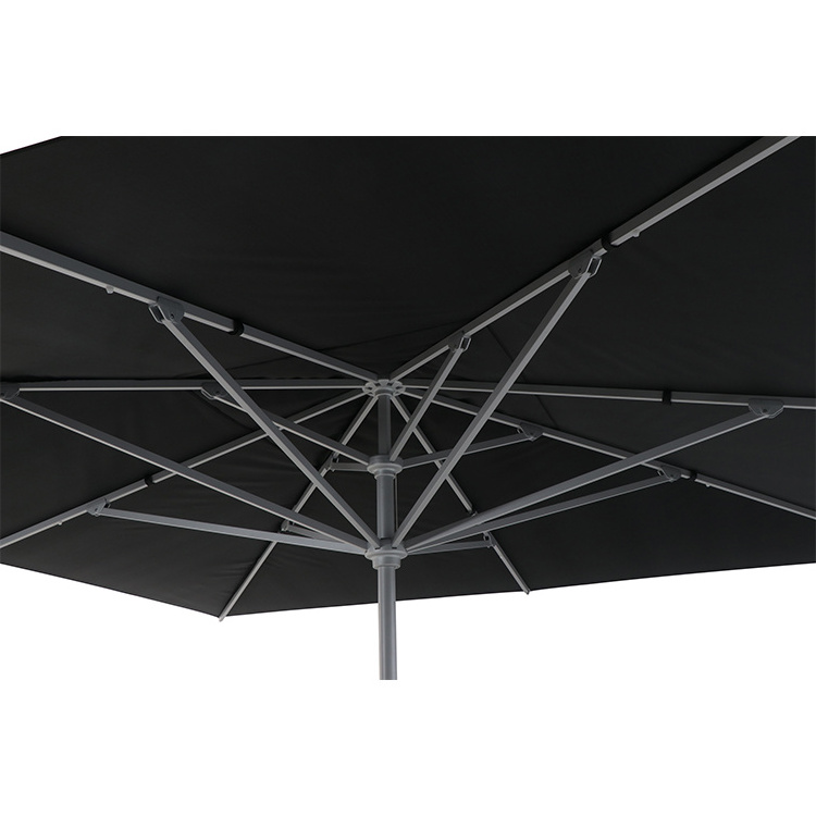 Customized 4x4m Commercial Telescopic Market Big Parasol Outdoor Big Umbrella 4M