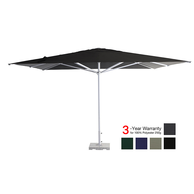 Customized 4x4m Commercial Telescopic Market Big Parasol Outdoor Big Umbrella 4M