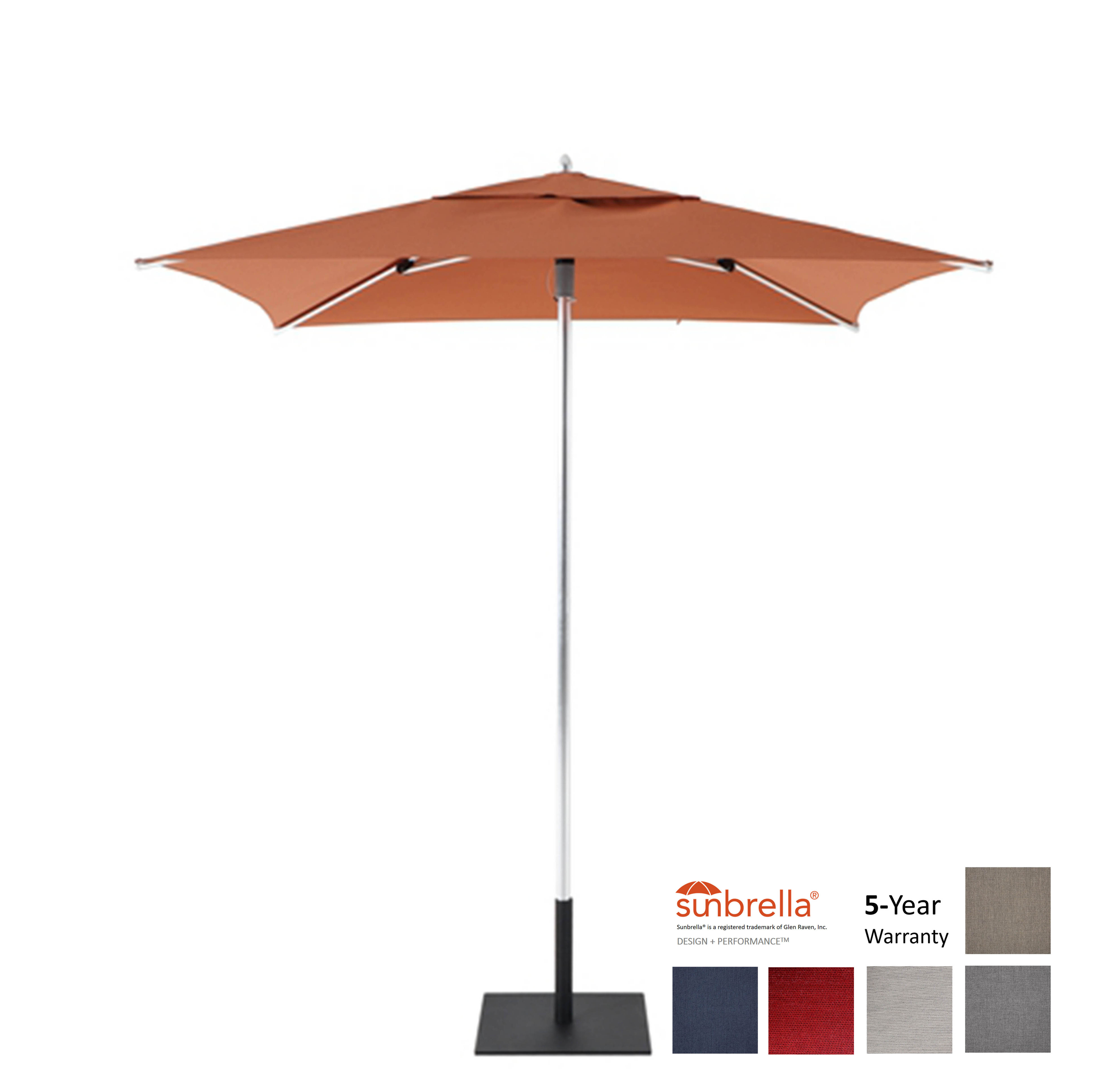 Sunbrella 2x2M Commercial High End Centre Pole Umbrella Beach Promotional Parasol Garden