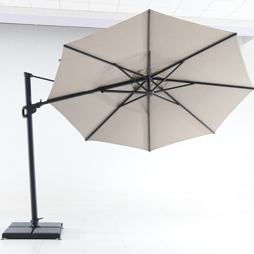 Commercial high-end 11ft Aluminium Permanent Hotel Outdoor Courtyard Umbrella