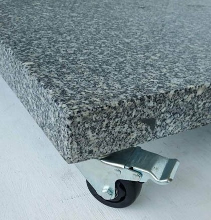 70x70x8cm Garden Restaurant Cafe Hotel Outdoor Square Umbrella Granite Umbrella Base With Wheels