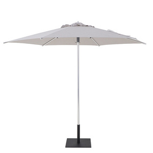 High quality push-pull aluminum sunshade open frame umbrella for beach hotel