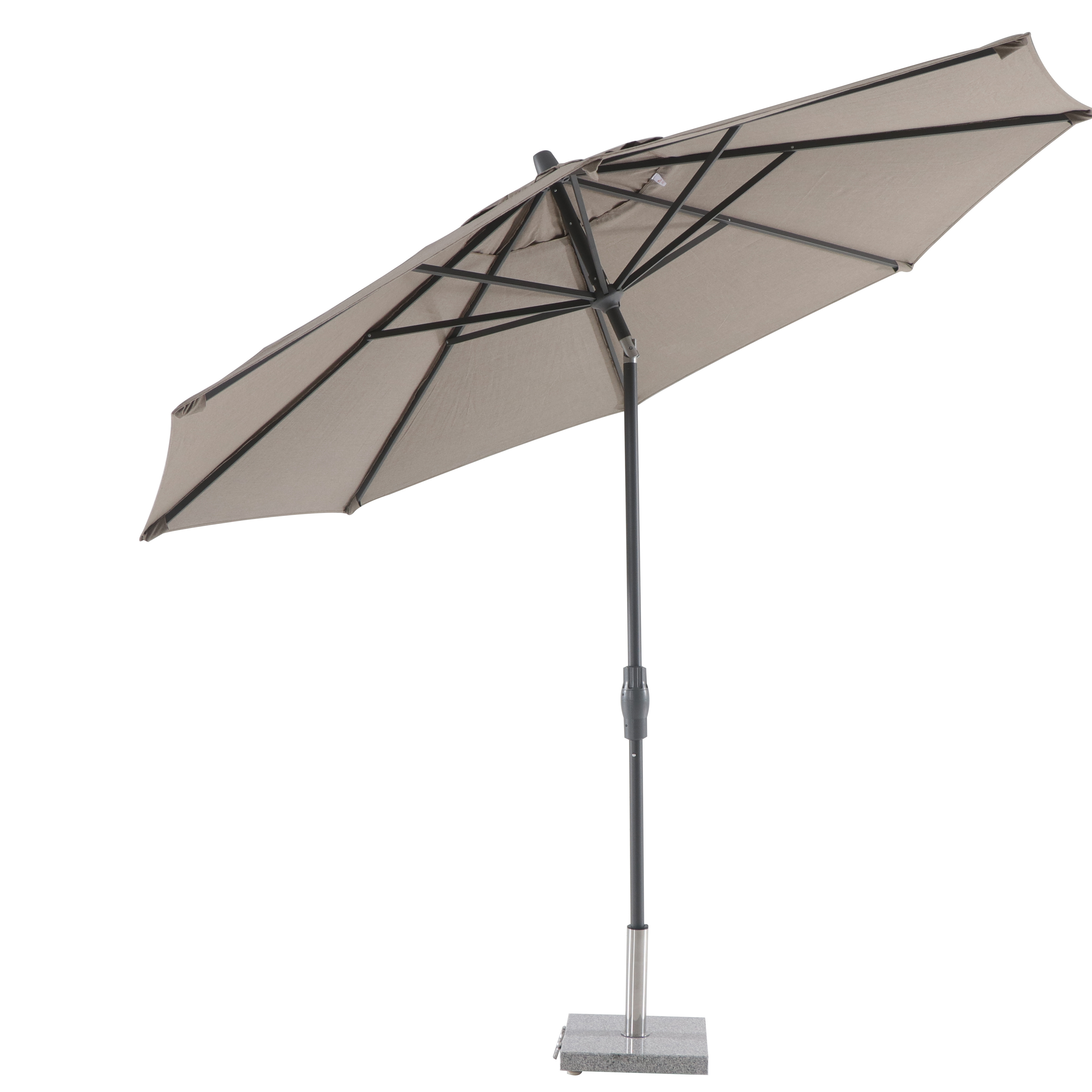 Restaurant all-aluminum rust-resistant umbrella handle dirty and waterproof patio umbrella