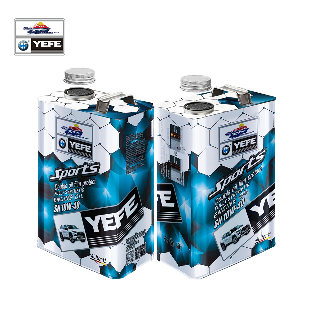 YEFE Automobile Engine Oil 20w50 engine Oil 20w50 Customized Motor Oil 10W40