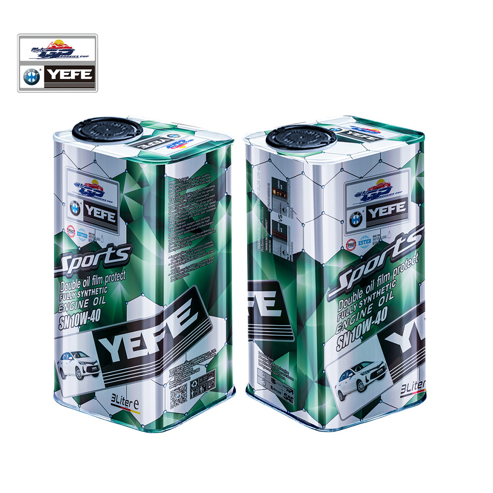 YEFE Automobile Engine Oil 20w50 engine Oil 20w50 Customized Motor Oil 10W40