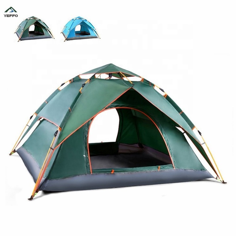 YEFFO drophipping outdoor  waterproof automatically pops up 3-4 people family tent for camping