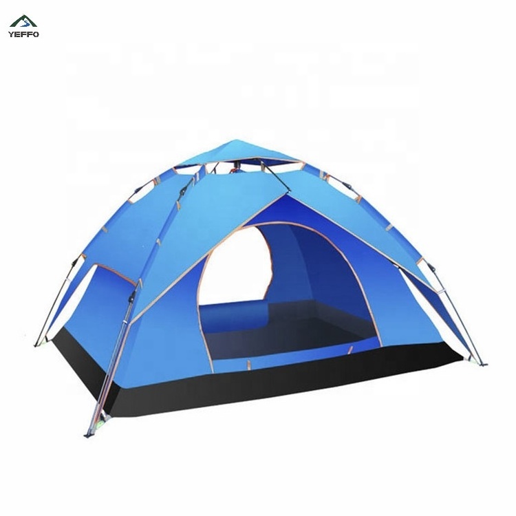 YEFFO drophipping outdoor  waterproof automatically pops up 3-4 people family tent for camping