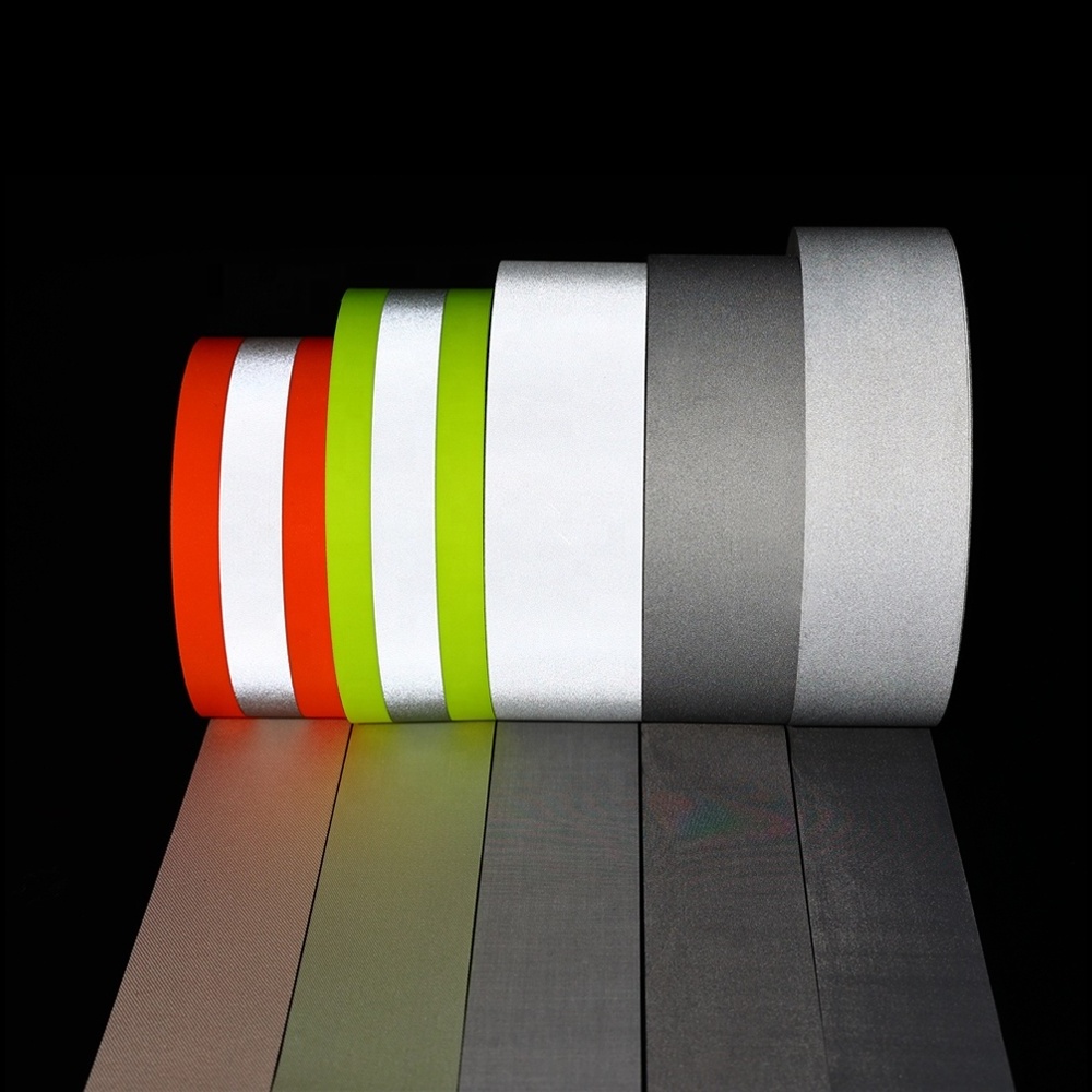 High Visibility Flame Retardant Warning Safety Strip Retro Reflective Material Fabric Tape for Clothing