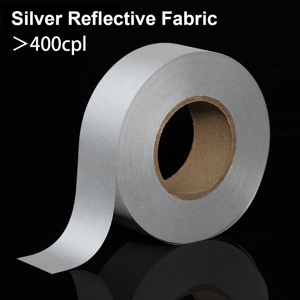 High Visibility Safety Retro-reflective Material Fabric Reflective Tape Sew On For Clothes