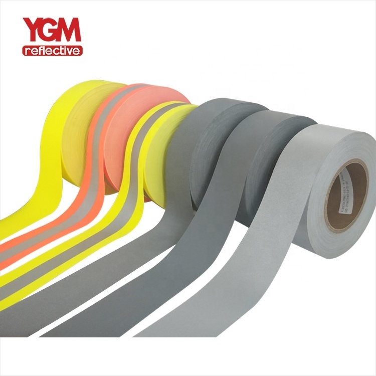 High Visibility Flame Retardant Warning Safety Strip Retro Reflective Material Fabric Tape for Clothing