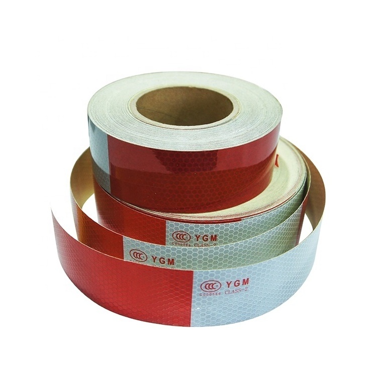 Red and White Conspicuous Vehicle Reflective Tape for Car