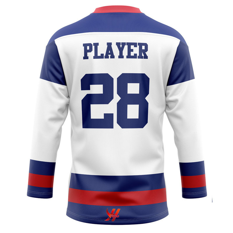 Professional Supplier Customized embroidery tackle twill ice hockey jersey