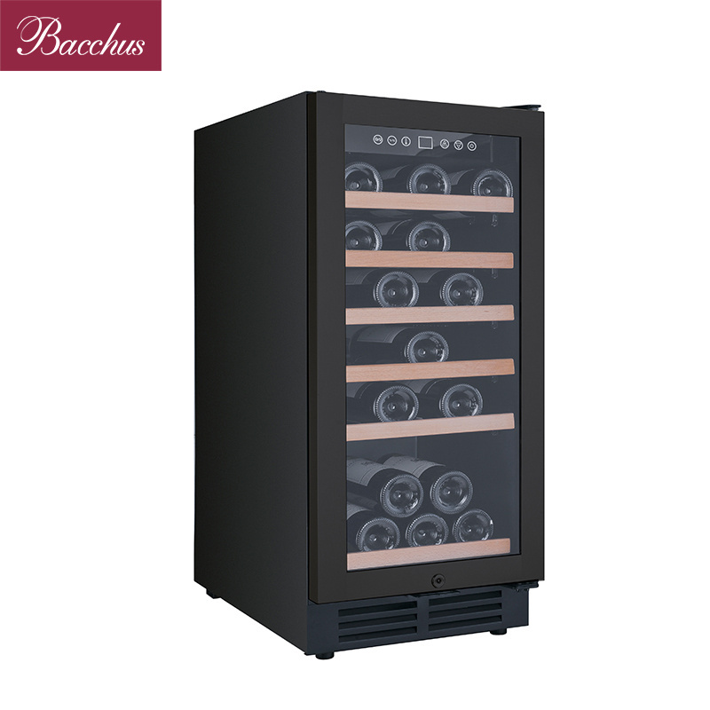 Custom High Quality Wine Cooler Cabinet with Lock Wooden Shelves Wine Cellar Furniture Wine and Beverage Coolers