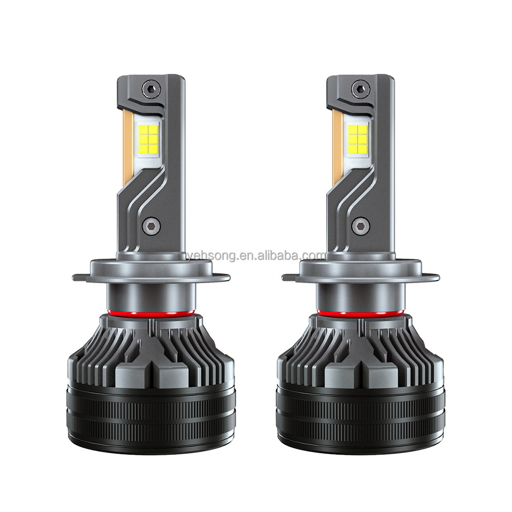 h7 led headlight bulb night breaker car headlight bulbs h4 h11 h8 h9 h1 h3 auto fog light kit 880 triple copper pipes