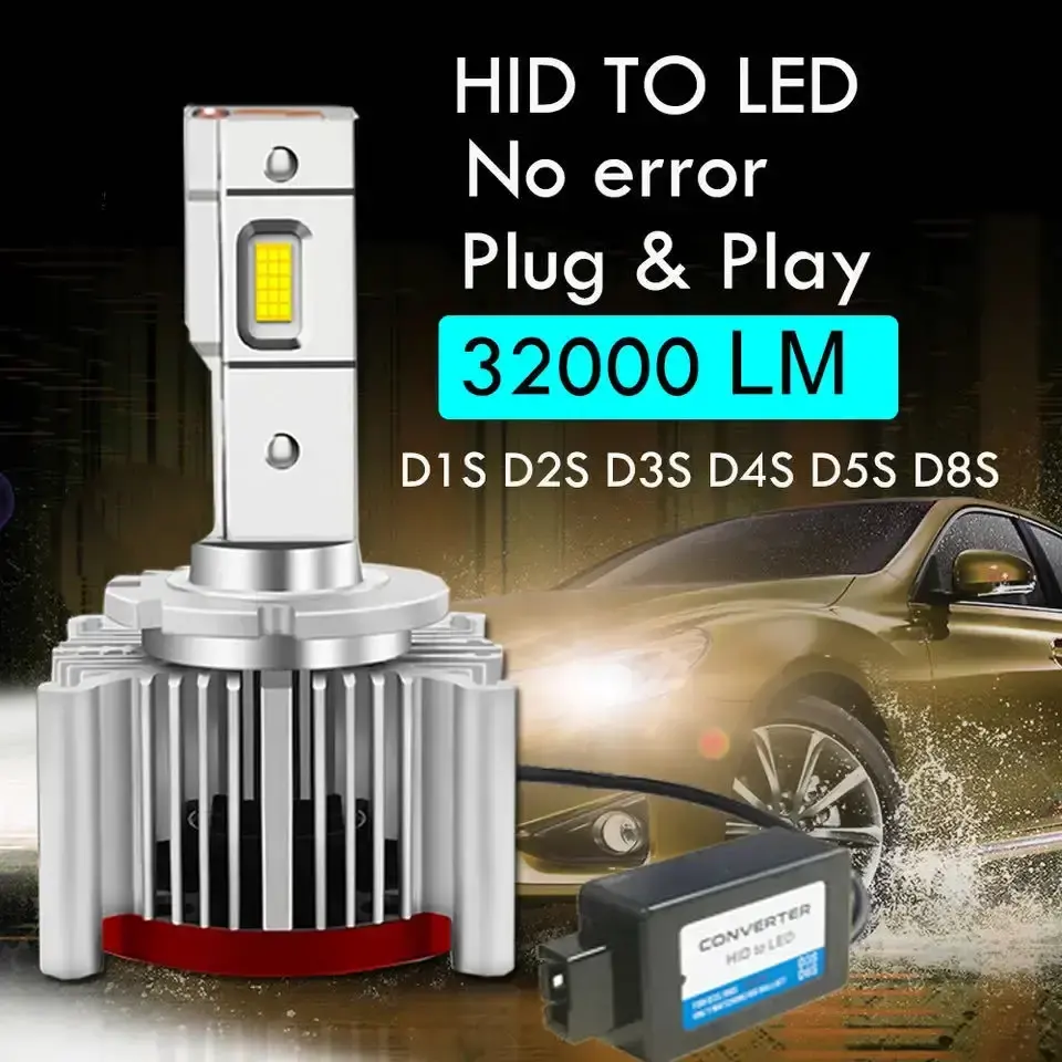 2023 d1s led super bright hid to led 30000 d1s d 2 d 3 led for car led headlight bulbs replacement