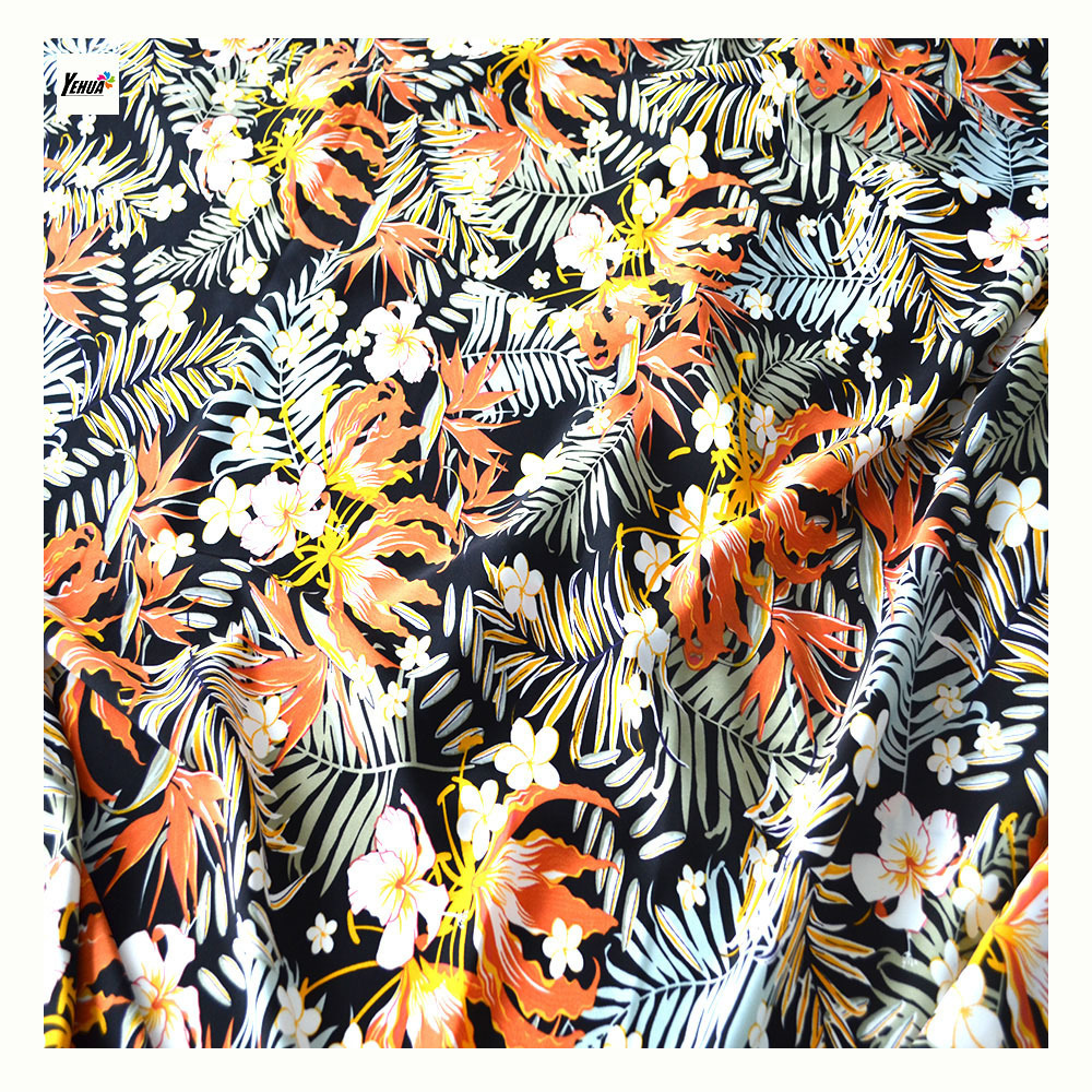 High Quality Customized 100% Polyester Seaskin Print 80d Turkey Sph 120 gsm Woven Polyester Fabric For Clothing