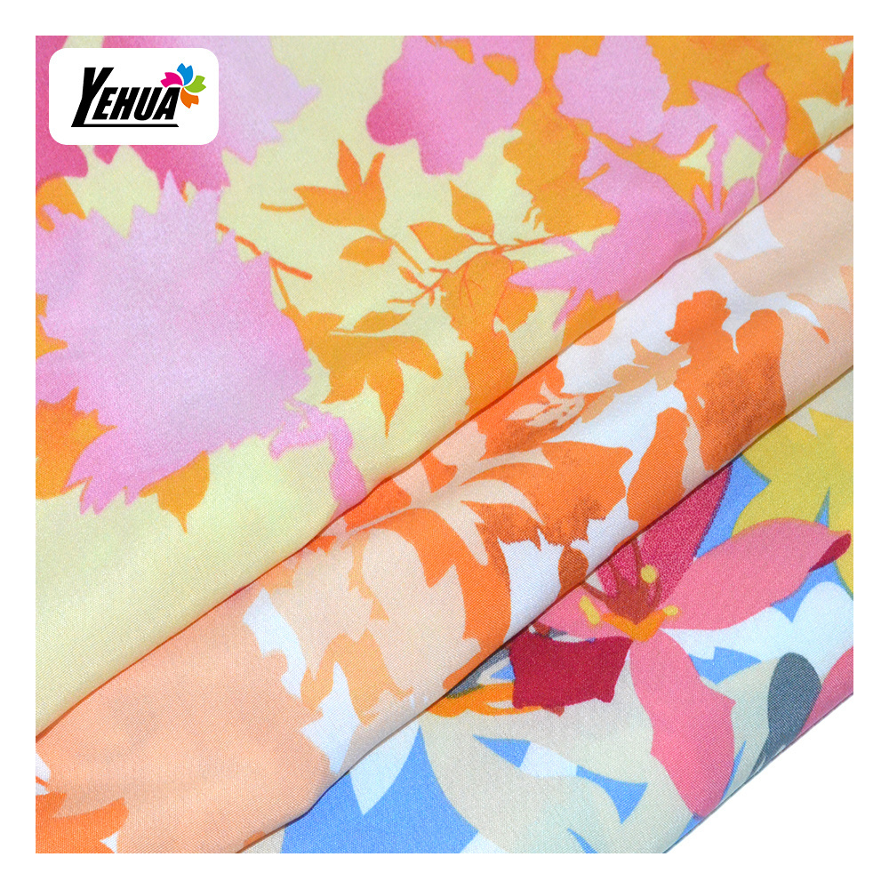 flower  strip  dot  designs 95 polyester 5 elastane 4 way stretch  polyester spandex fabric  for dress to Peru