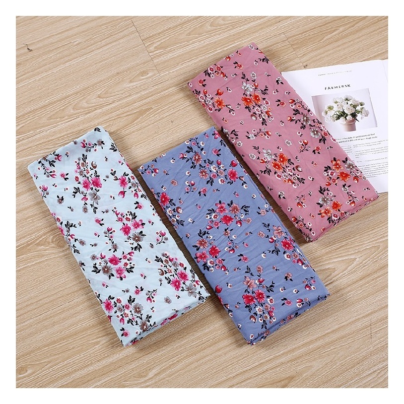 Flower print 4 way stretch 95% polyester 5% elastane fabric printing fabric for dress woman