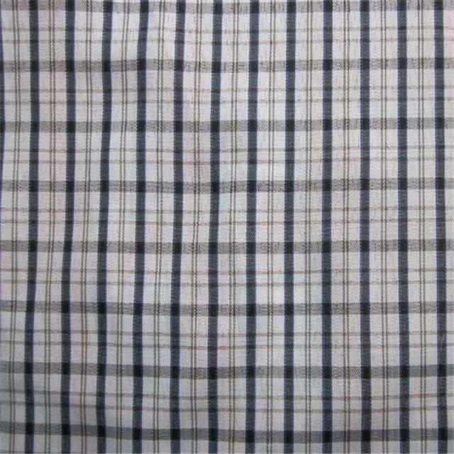 Inventory wholesale 16s 100% cotton yarn dyed check fabrics