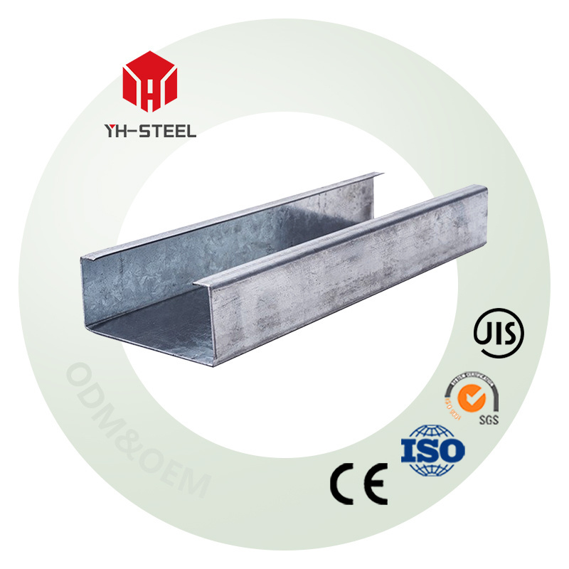 ASTM A588 Hot Rolled U Shape Steel Channel Steel Galvanized Cold Formed Section Steel Structural C Shape Profile Channel