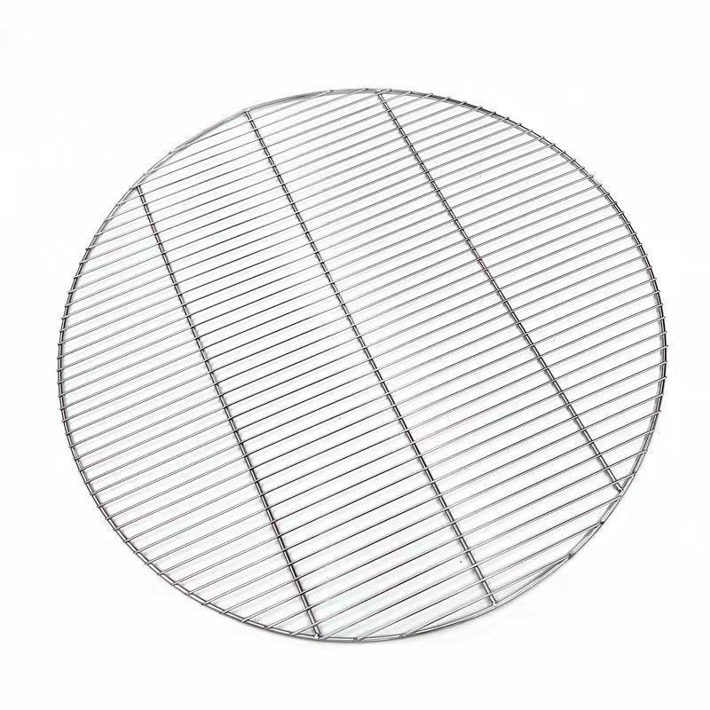 BBQ Grill Mesh Home Roast Nets Bacon Grill Tool Non-stick BBQ Mat Grid 304 Stainless Steel round Iron Nets barbecue accessories