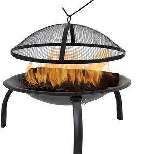 Portable Fire pits Outdoor Wood Burning Smoker Charcoal BBQ Grill Fire pit Bowl Patio Small Fire pits Outside Camping Barbecue