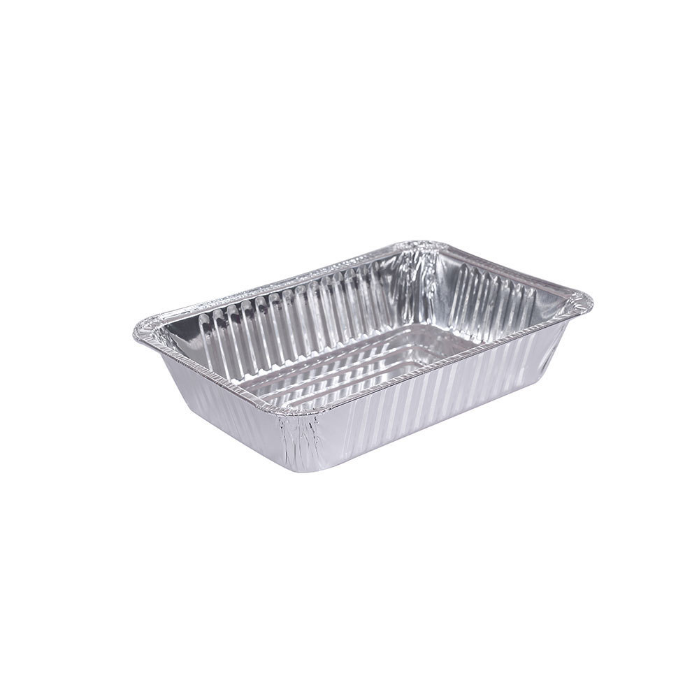 Disposable Aluminum Foil Pan Take Out Food Containers with Clear Plastic Dome Lids, Steam Table Baking Pans