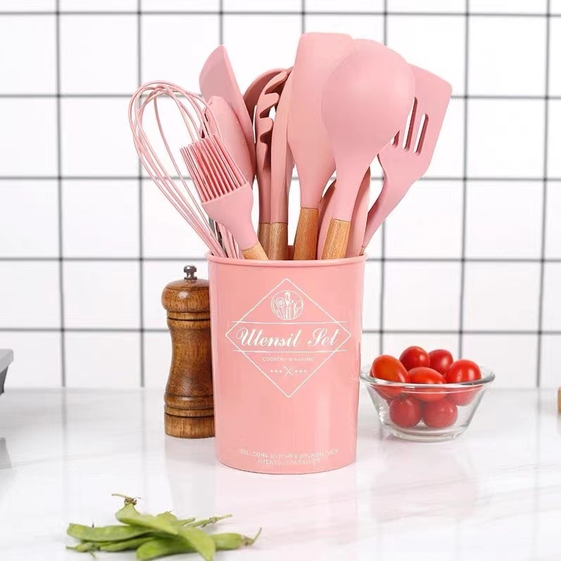 Household Food Grade Baking Tools Cooking Utensil Kit 12 Set Silicone Kitchen Ware