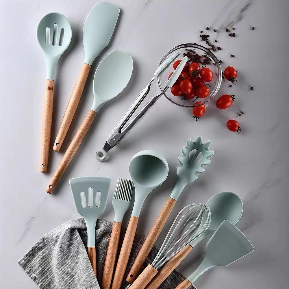 Household Food Grade Baking Tools Cooking Utensil Kit 12 Set Silicone Kitchen Ware