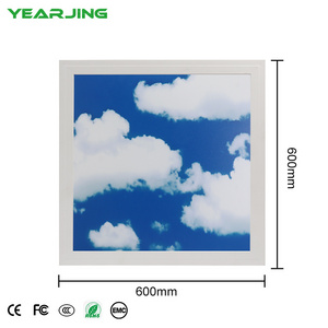 New product wall paper light covers for picture classroom ceiling led sky panel light