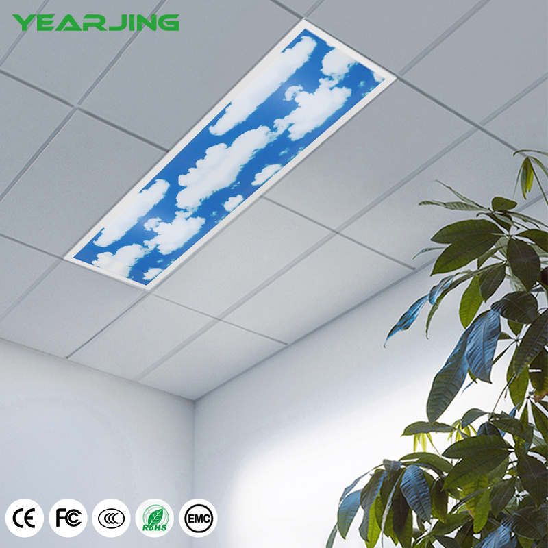 New product wall paper light covers for picture classroom ceiling led sky panel light