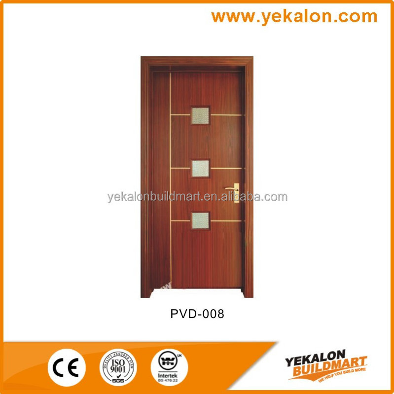 Yekalon Modern MDF door Interior Door Flush series glass entrance MDF door