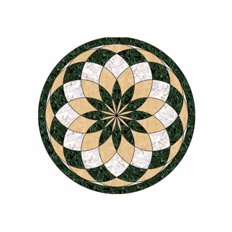 Cheap Wholesale Custom Decorative Wall African Stone Round Mosaic Patterns Foyer Tile Floor Medallions Ceiling Medallion