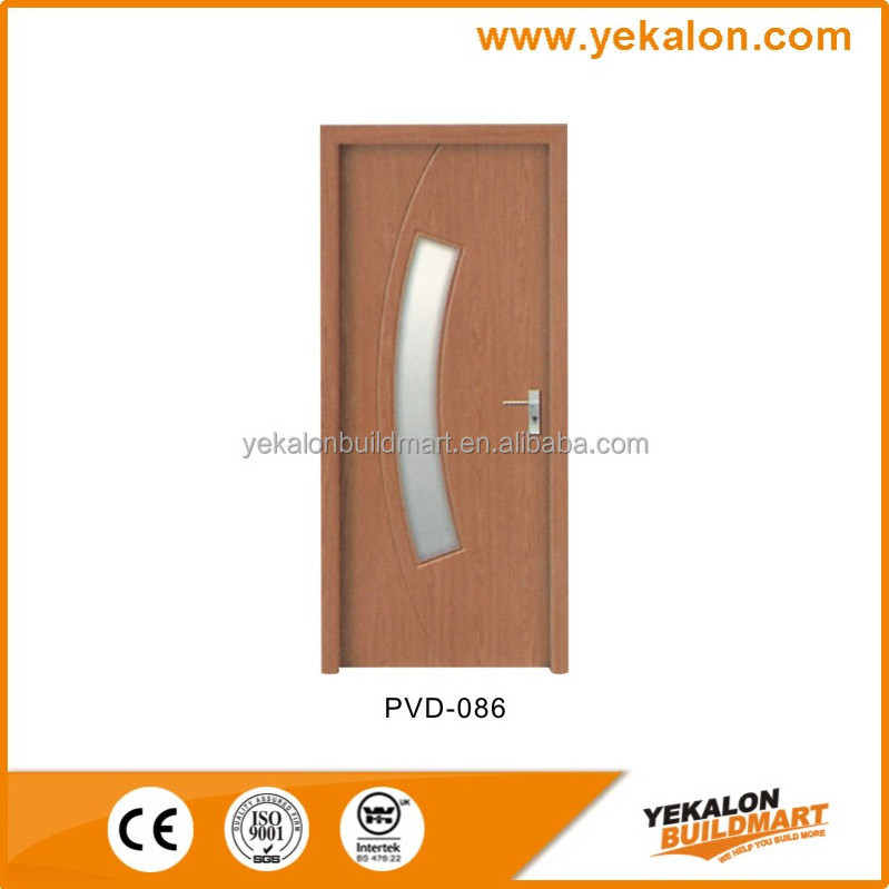 Yekalon Modern MDF door Interior Door Flush series glass entrance MDF door