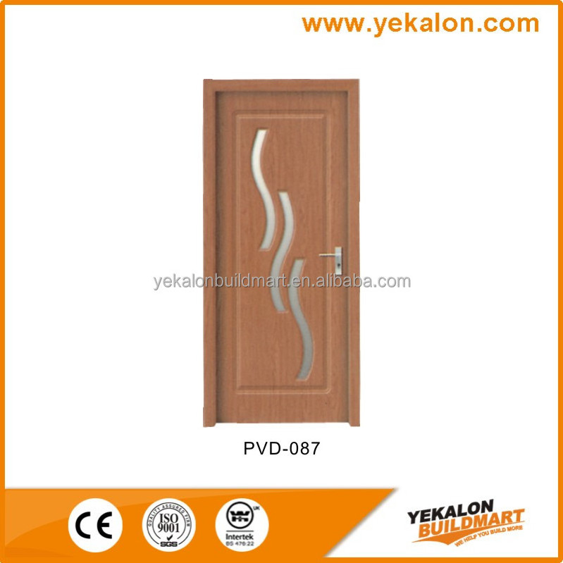 Yekalon Modern MDF door Interior Door Flush series glass entrance MDF door