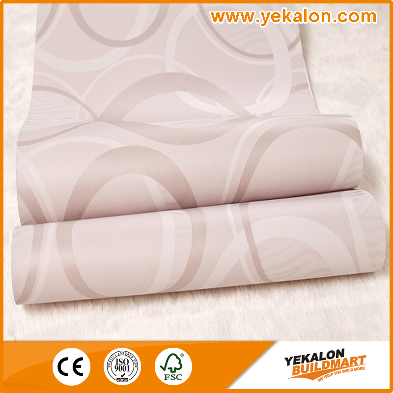 New Cheapest Wallpaper European High quality PVC Wall Paper in stock Korea style Vertical Line Wall Paper