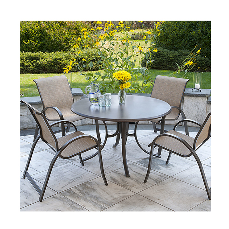 Modern Cast Aluminum Patio Garden Furniture Poland Rattan Garden Furniture Set Outdoor Garden Furniture