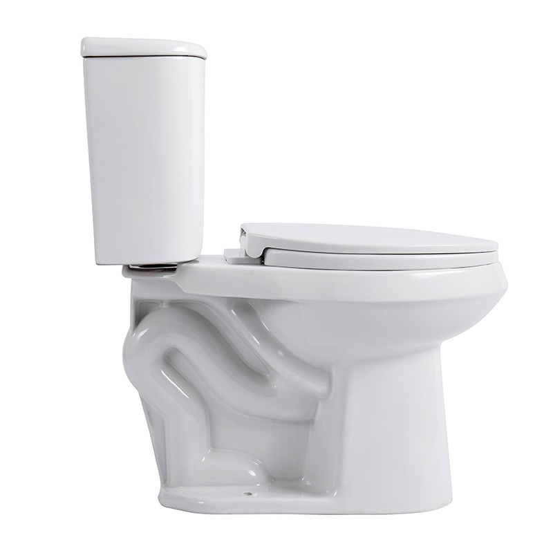 Modern Style YEKALON T-M2749A Bathroom Sanitary Ware Hot Sale 300mm Strap Siphonic Flush Two Piece Toilet