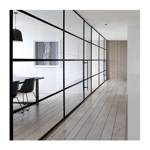 Commercial Furniture Office Partition Glass Wall  Living Room Office Thickness Tempered Glass Partition Wall