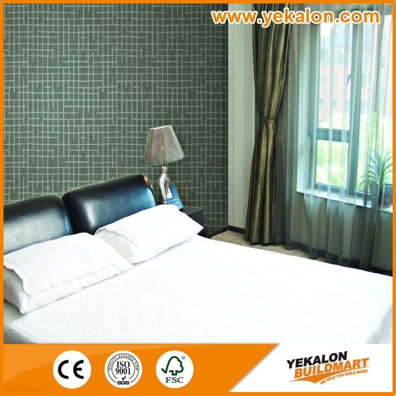 New Cheapest Wallpaper European High quality PVC Wall Paper in stock Korea style Vertical Line Wall Paper