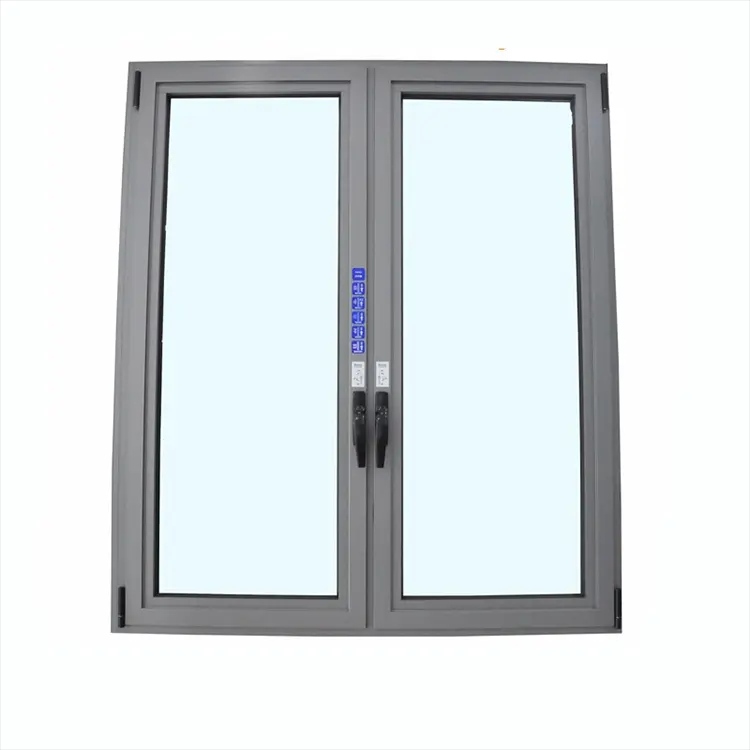 Open Inside Designs Cheap Price Import Material French Lock Handle Pvc Steel Philippines Aluminum Casement Window