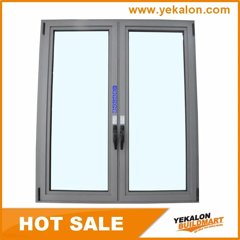 Open Inside Designs Cheap Price Import Material French Lock Handle Pvc Steel Philippines Aluminum Casement Window