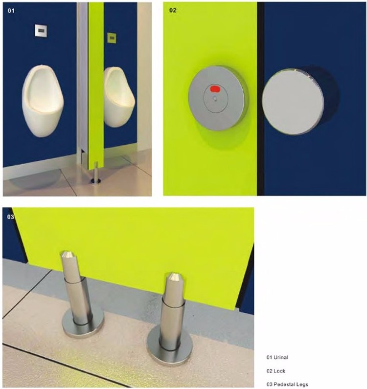 China Manufacturer hotel bathroom/Toilet Cubicle Partitions&accessory