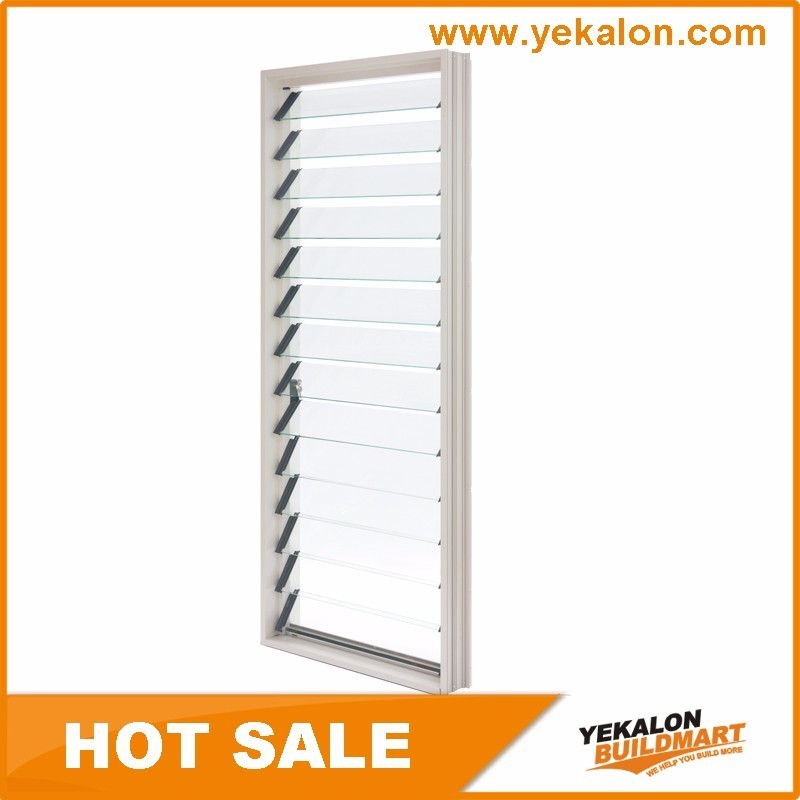 Sunshade Waterproof Custom Exhaust Exterior Plantation Shutters Louver Frames Shade Glass Windows Sun Aluminum Louvers