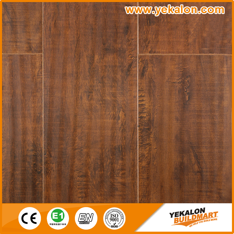 New Embossed V-groove Oak Country 12 mm MDF high gloss outdoor waterproof beech wood laminate flooring