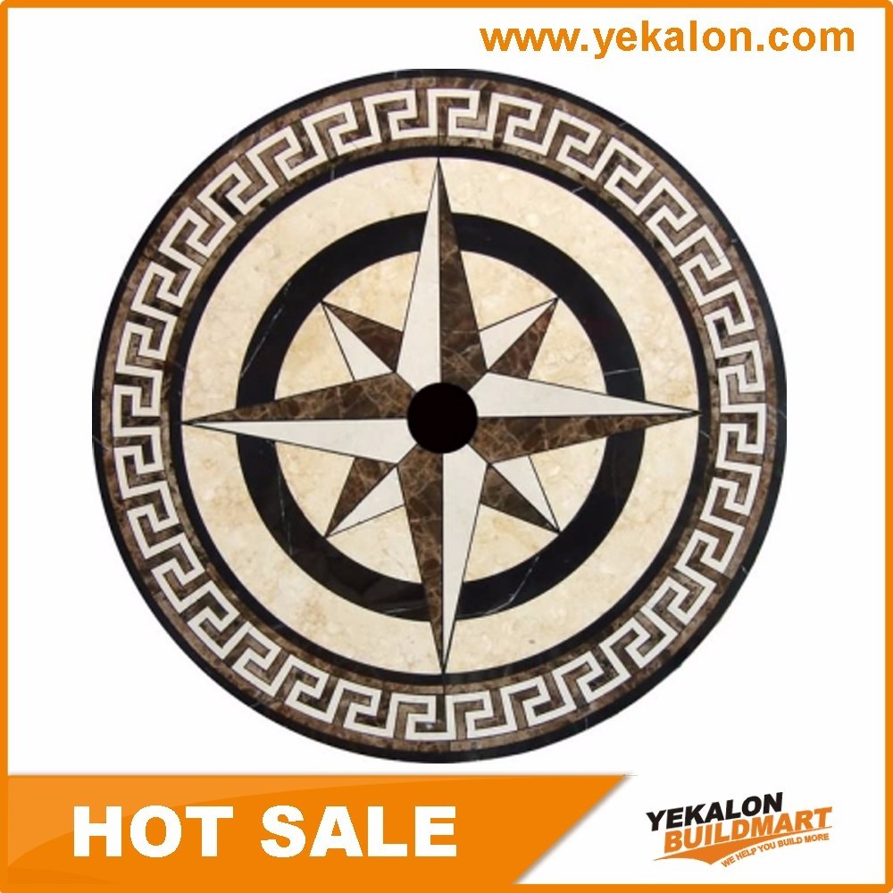 Cheap Wholesale Custom Decorative Wall African Stone Round Mosaic Patterns Foyer Tile Floor Medallions Ceiling Medallion