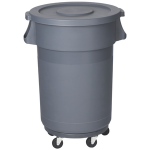 Comfortable Design Circular Wheels Food Waste Bin  Street Wheelie Bin